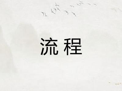 流程
