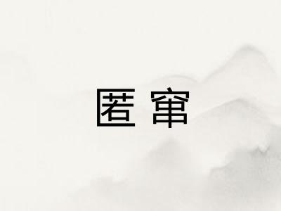 匿窜