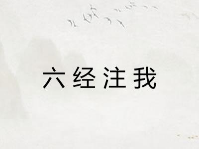 六经注我