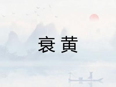 衰黄