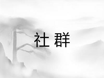社群 社群