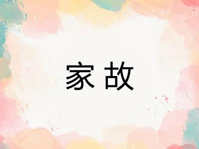 家故