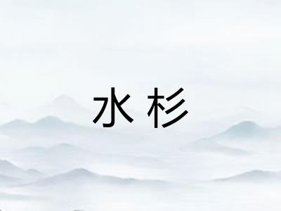 水杉