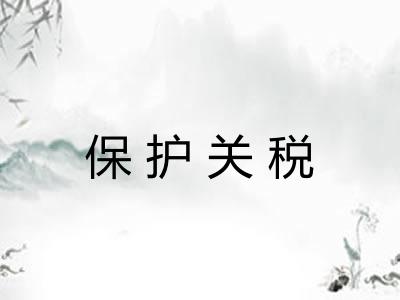 保护关税