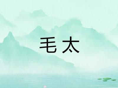 毛太