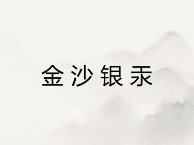 金沙银汞