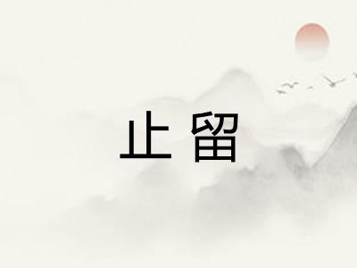 止留