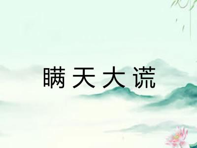 瞒天大谎