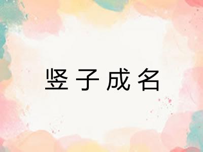 竖子成名