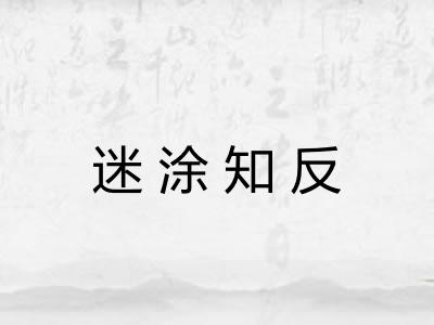 迷涂知反