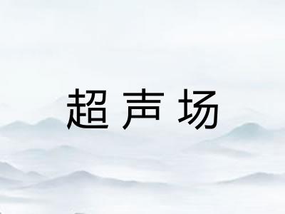 超声场