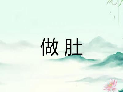 做肚