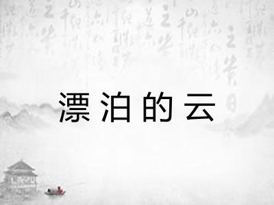 漂泊的云