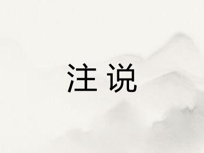注说