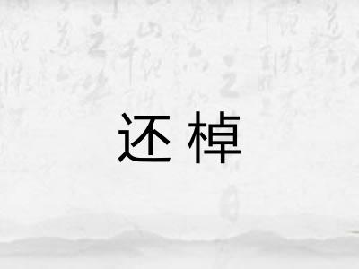 还棹
