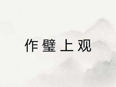 作璧上观