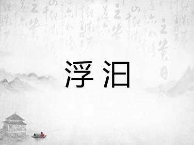 浮汩