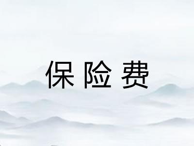 保险费