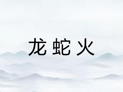 龙蛇火