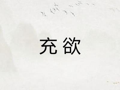 充欲