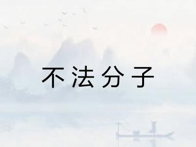 不法分子