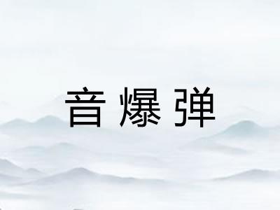 音爆弹