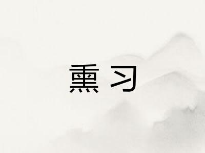 熏习