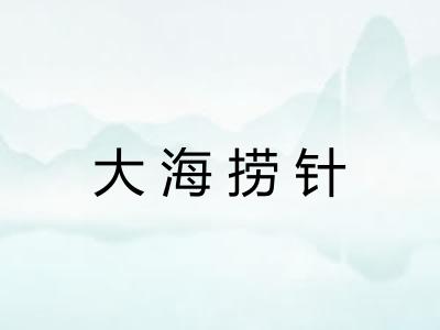 大海捞针