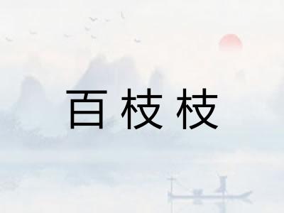 百枝枝