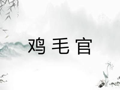 鸡毛官