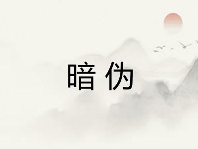 暗伪
