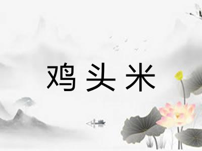 鸡头米