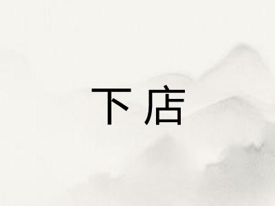 下店