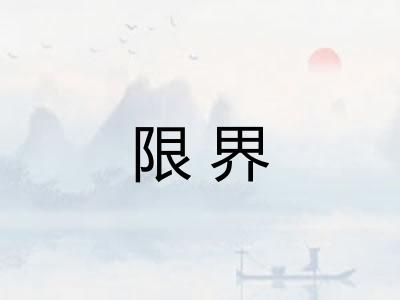限界