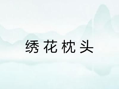 绣花枕头 绣花枕头