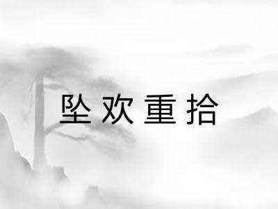 坠欢重拾