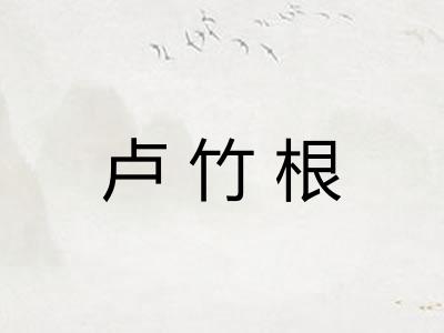 卢竹根