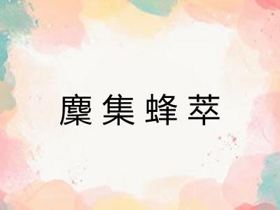 麇集蜂萃