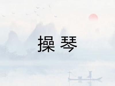 操琴 操琴