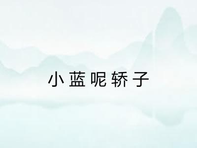 小蓝呢轿子