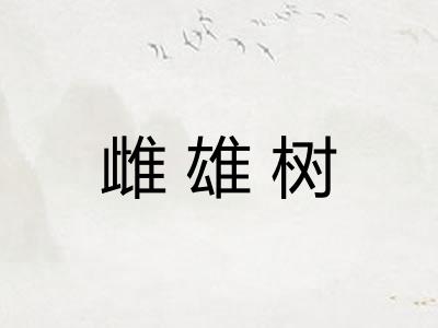 雌雄树