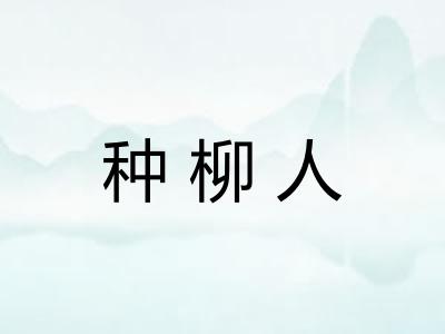 种柳人