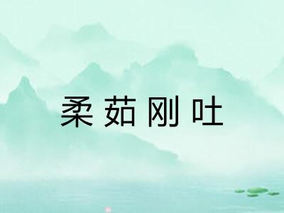 柔茹刚吐