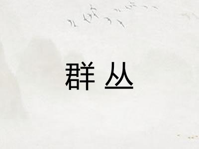群丛