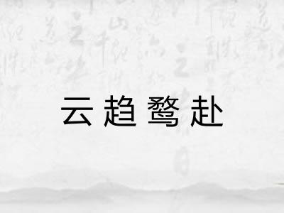 云趋鹜赴