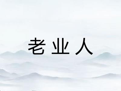 老业人