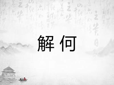 解何