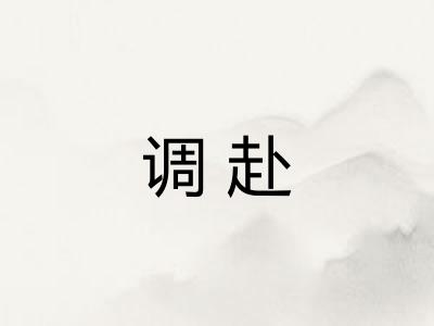 调赴