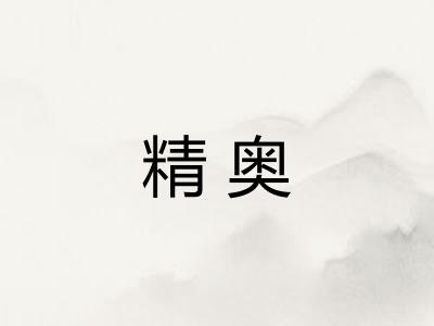 精奥 精奥