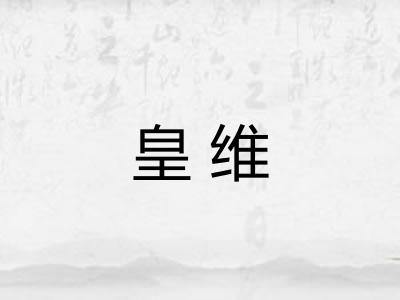 皇维